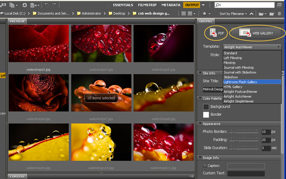 Photoshop Web Gallery Plug-in Update 5.5.1