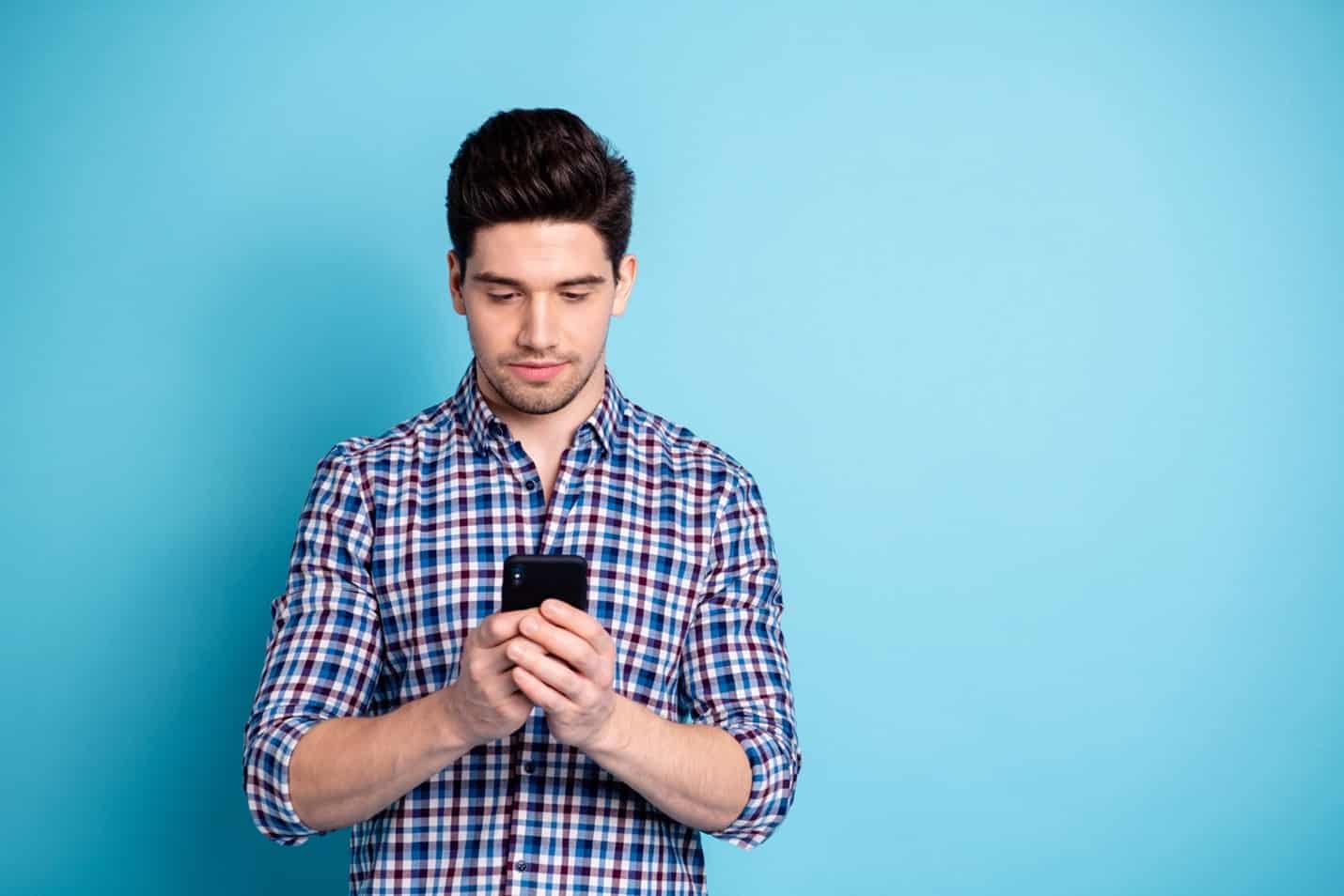 Man on Smartphone Man on Smartphone